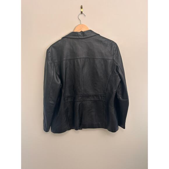 Wilsons Leather Women’s Black Button-Up Jacket | Size L | Classic Style - Picture 6 of 10
